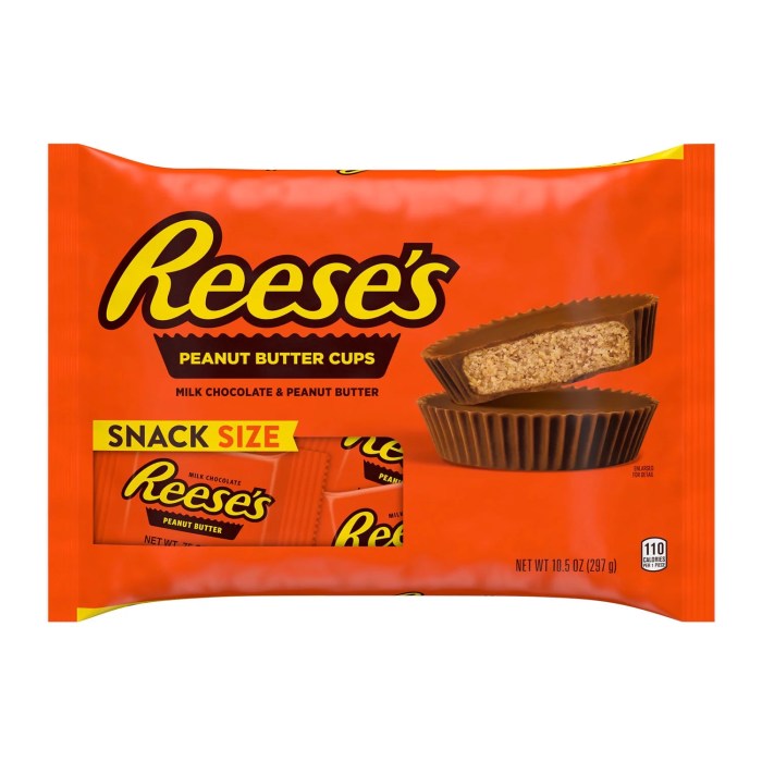 Size snack reese cups peanut butter candy reeses chocolate oz halloween bag piece item