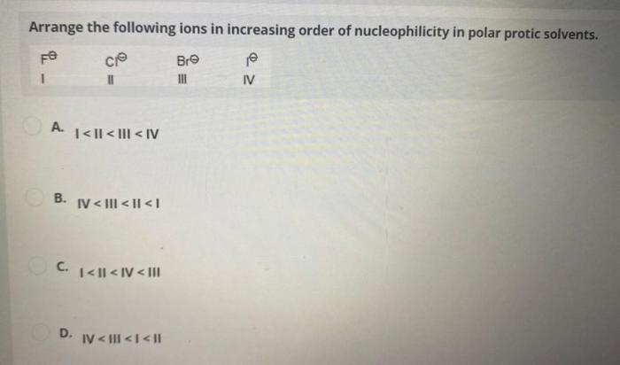 Ions in polar solvents quick check