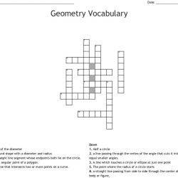 Geometry vocabulary crossword puzzle answer key