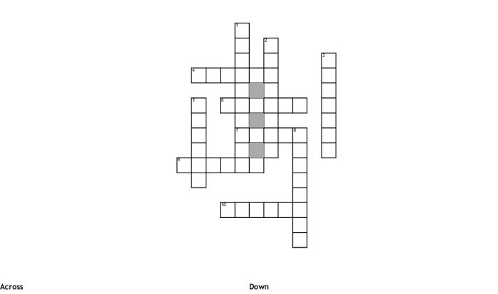 Geometry vocabulary crossword puzzle answer key