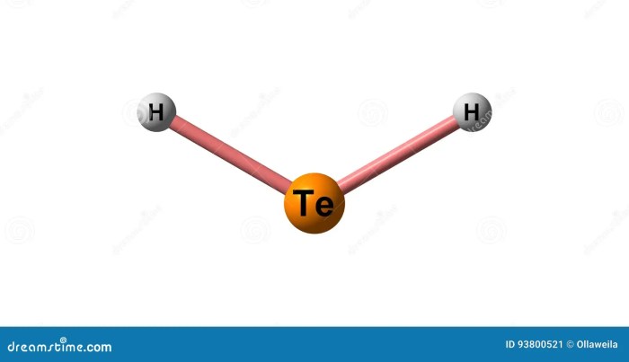 Write the chemical formula for dihydrogen monotelluride